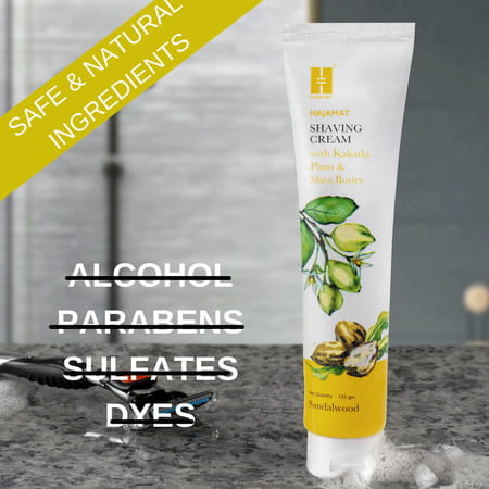 Hajamat Shaving Cream With Kakadu Plum & Shea Butter - 125 Gm