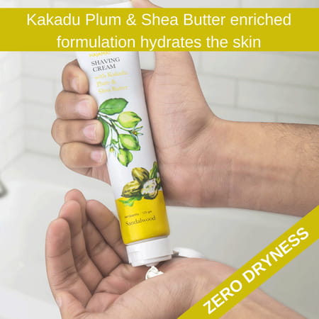 Hajamat Shaving Cream With Kakadu Plum & Shea Butter - 125 Gm
