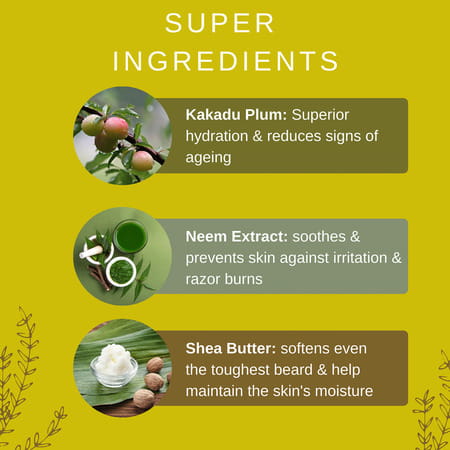 Hajamat Shaving Cream With Kakadu Plum & Shea Butter - 125 Gm