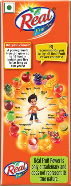 Real Fruit Power Pomegranate Juice -180Ml