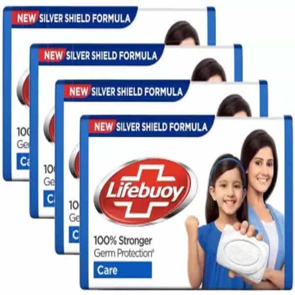 Lifebuoy 100% Stronger Germ Protection Care Soap - Pack Of 4X100gm(400Gm)