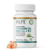 Inlife Plant Based Vegan Vitamin D3 K2 Supplement For Bone Health &Immune Support-60 Vegan Capsules