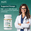 Inlife Plant Based Vegan Vitamin D3 K2 Supplement For Bone Health &Immune Support-60 Vegan Capsules