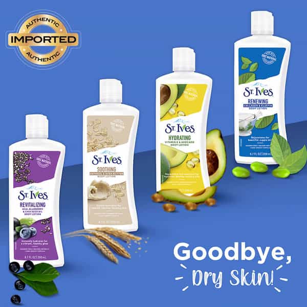 St. Ives Renewing Collagen & Elastin Body Lotion | 100% Natural Moisturizers | 200Ml