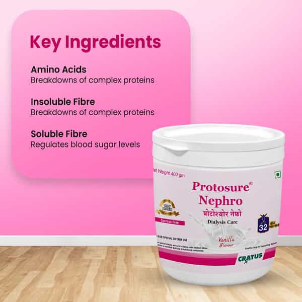 Cratus Protosure Nephro Dialysis Care Nutritional Supplement Recommended For Kidney Disease