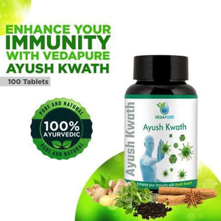 Vedapure Natural Ayush Kwath For Immunity 100 Tablets (Recommended By Ministry Of Ayush)