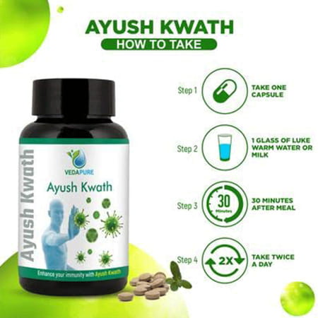 Vedapure Natural Ayush Kwath For Immunity 100 Tablets (Recommended By Ministry Of Ayush)
