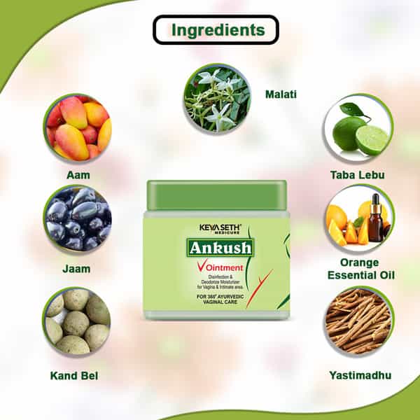 Keya Seth Medicure Ankush V Ointment Disinfection & Moisturizer For Intimate Area - 50Ml
