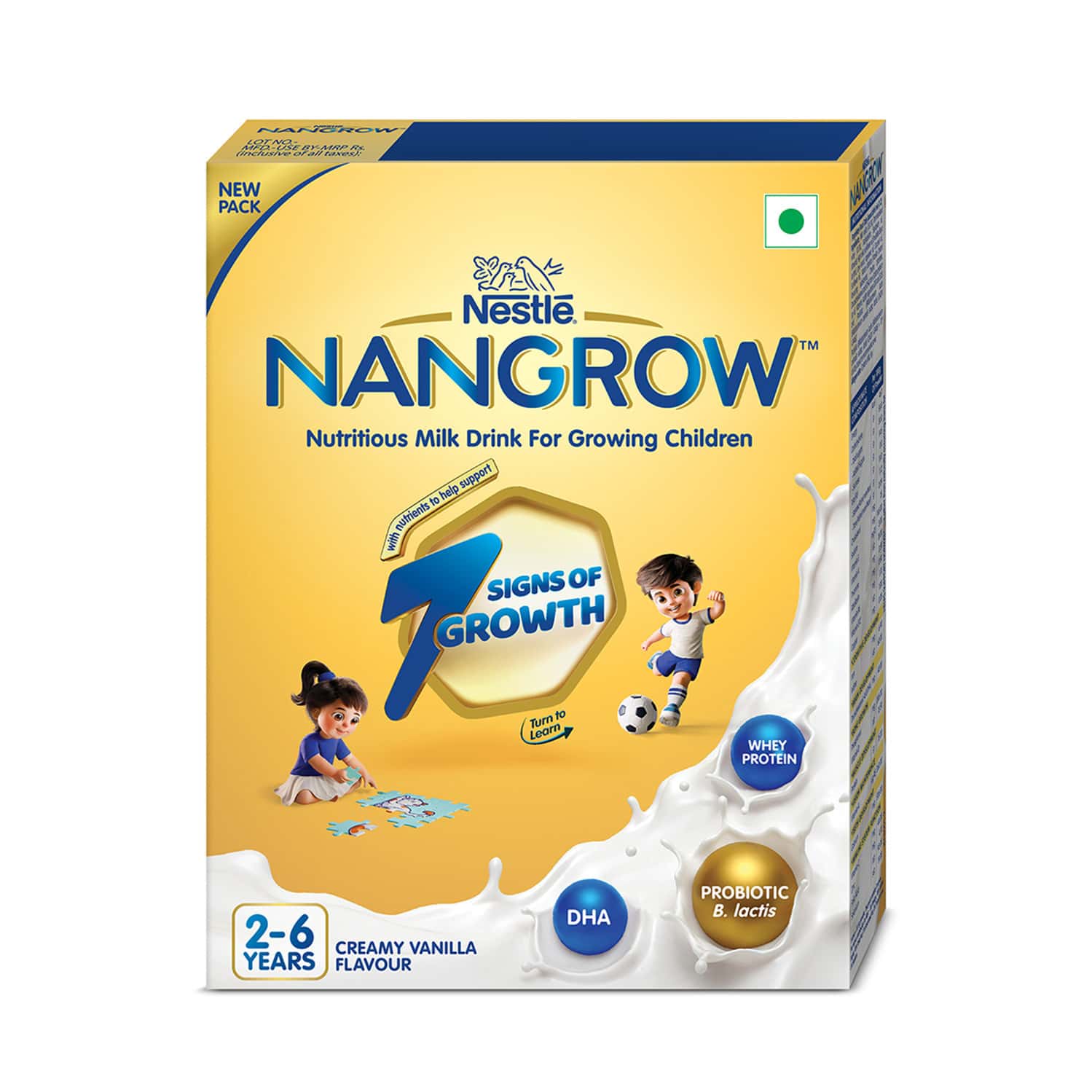 Buy NESTLE NANGROW CREAMY VANILLA 2-6 YEARS BOX OF 400G Online