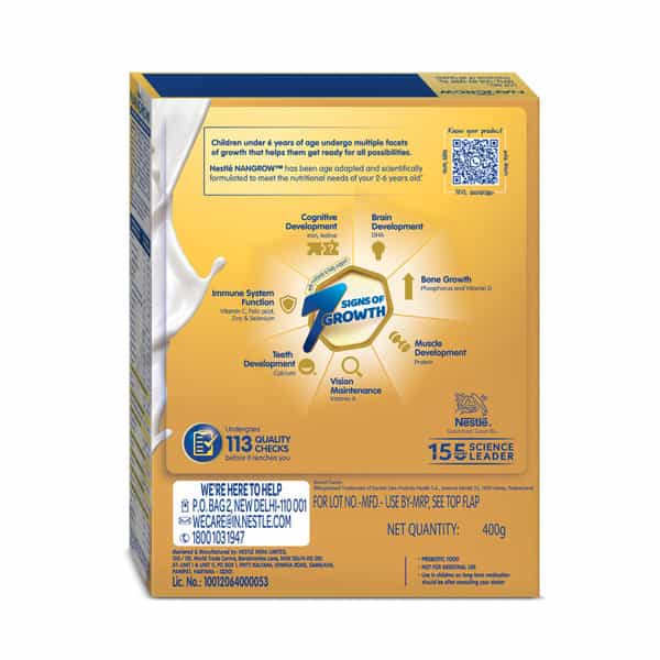 Nestle Nangrow Creamy Vanilla 2-6 Years | Box Of 400G