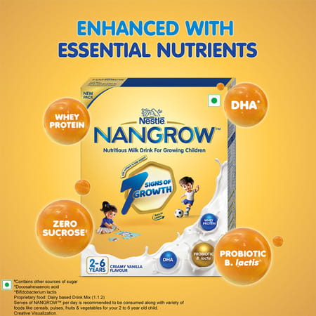 Nestle Nangrow Creamy Vanilla 2-6 Years | Box Of 400g