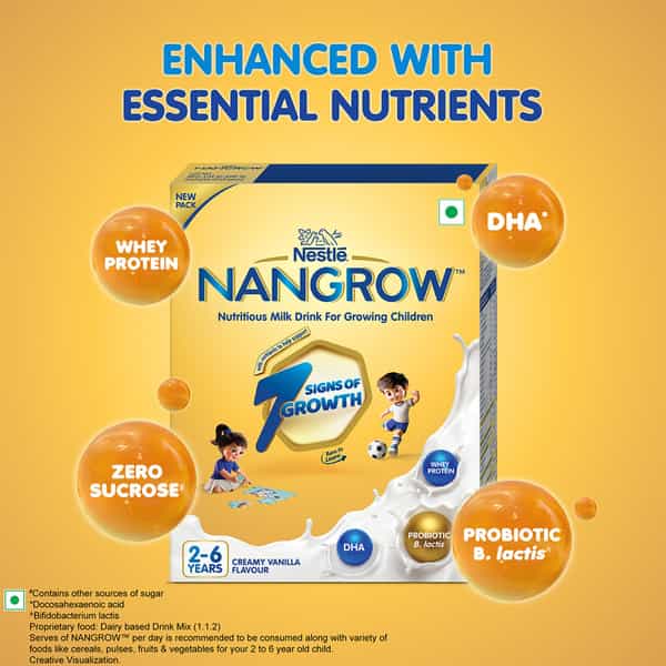 Nestle Nangrow Creamy Vanilla 2-6 Years | Box Of 400G