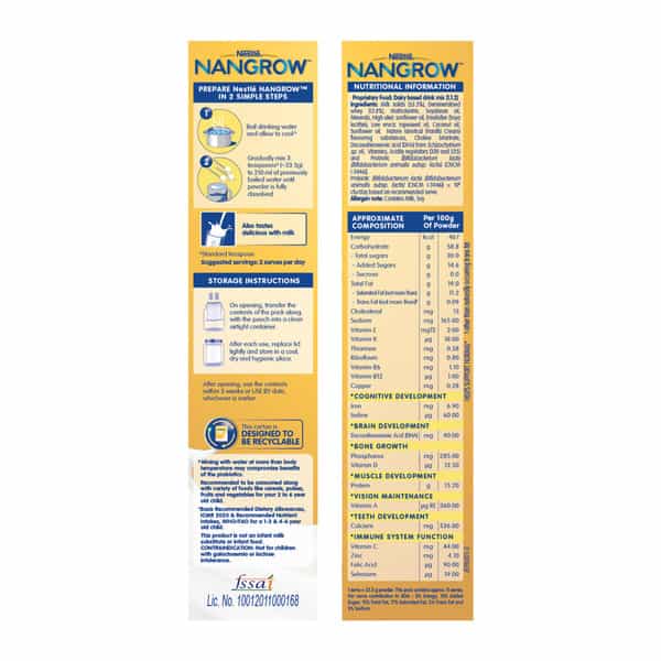 Nestle Nangrow Creamy Vanilla 2-6 Years | Box Of 400G