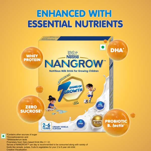 Nestle Nangrow Creamy Vanilla 2-6 Years | Box Of 400G