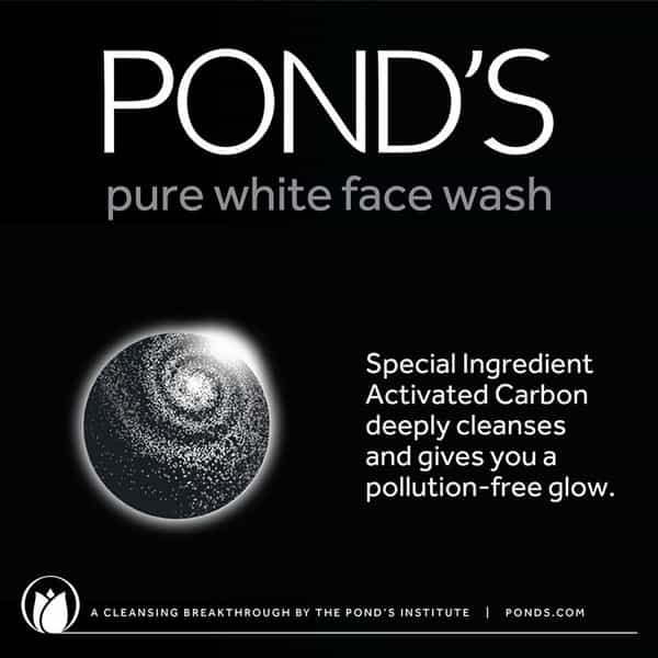 Pond's Pure White Anti Pollution Face Wash-50 G