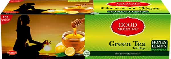 Wagh Bakri Green Honey Lemon Tea 100 Tea Bags