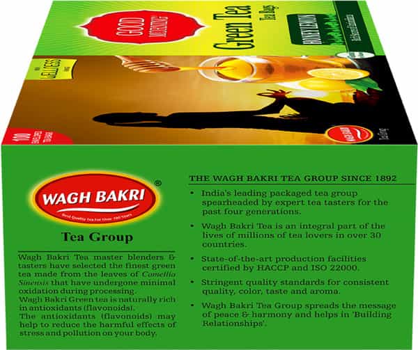 Wagh Bakri Green Honey Lemon Tea 100 Tea Bags