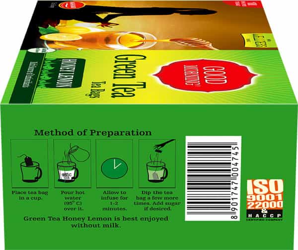 Wagh Bakri Green Honey Lemon Tea 100 Tea Bags