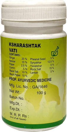Lion Ksharashtak Vati -Pack Of 6 X 100gm