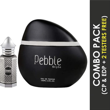 Ajmal Asher Concentrated Perfume & Maryaj Pebble Style Spicy Perfume Combo For Men