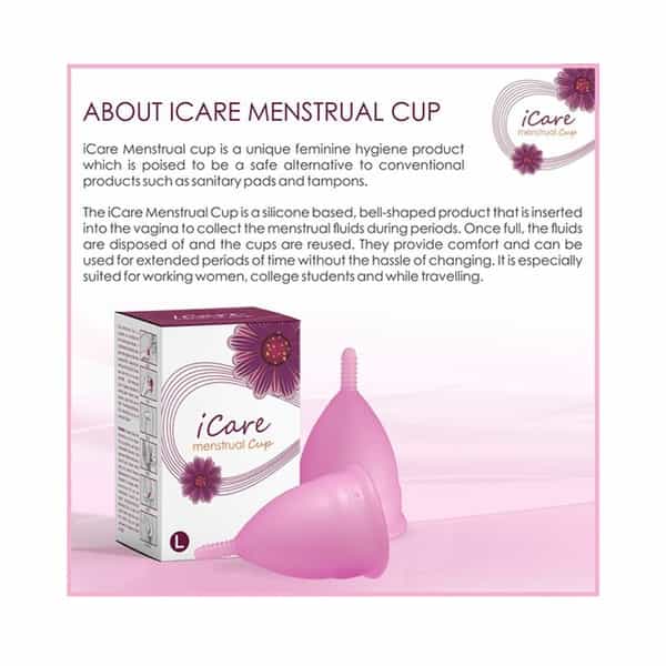 Icare Reusable Hygienic Menstrual Cup For Women - Small 1