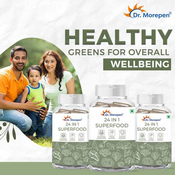 Dr. Morepen 24 In 1 Superfood | Veggie Capsule | 60 No's