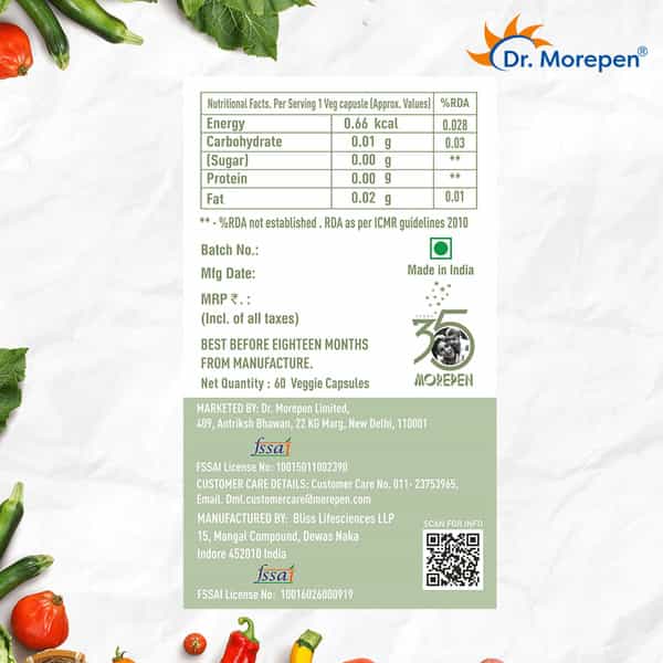 Dr. Morepen 24 In 1 Superfood | Veggie Capsule | 60 No's
