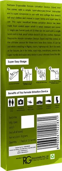 Namyaa Stand And Pee Disposable Female Urination Device - 120 G