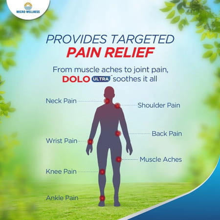 Dolo Ultra Gel |Pain Relief Gel For Muscles And Joints 30Gm - Pack Of 3