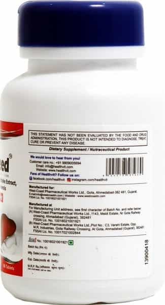 Healthvit Liverneed L-Glutathione L-Carnitine Co-Q 10 Vitamins & Minerals -60 Tablets