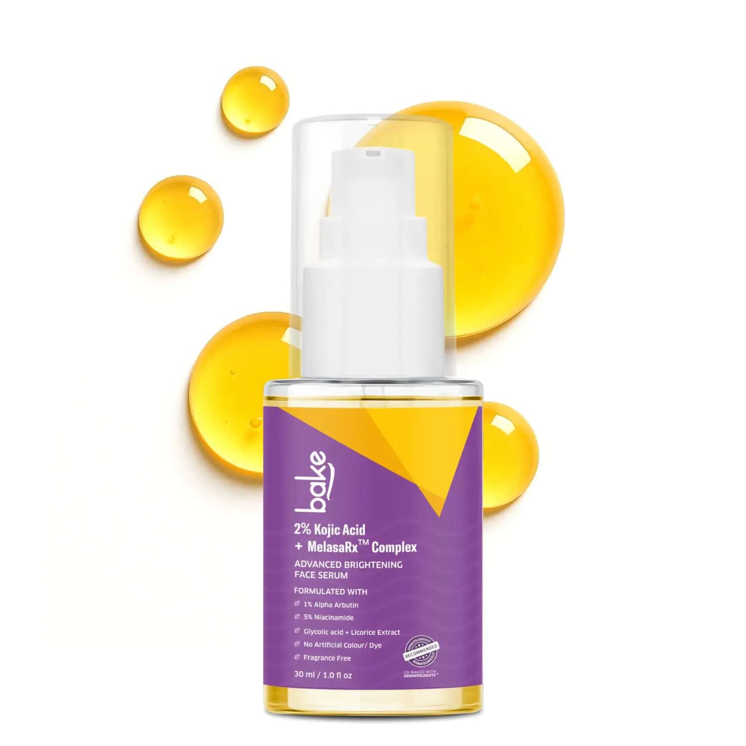 Bake 2% Kojic Acid Face Serum With Melasrx Complex For Dark Spots | Pigmentation (30ml)