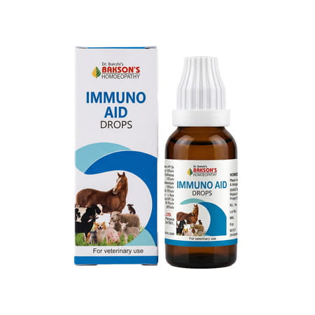 Dr Bakshi'S Bakson Homoeopathy | Immuno Aid Drops | For Veterinary Use | Bottle Of 30 Ml