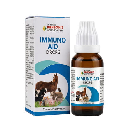 Dr Bakshi'S Bakson Homoeopathy | Immuno Aid Drops | For Veterinary Use | Bottle Of 30 Ml