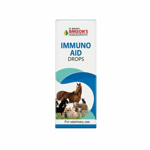Dr Bakshi's Bakson Homoeopathy | Immuno Aid Drops | For Veterinary Use | Bottle Of 30 Ml