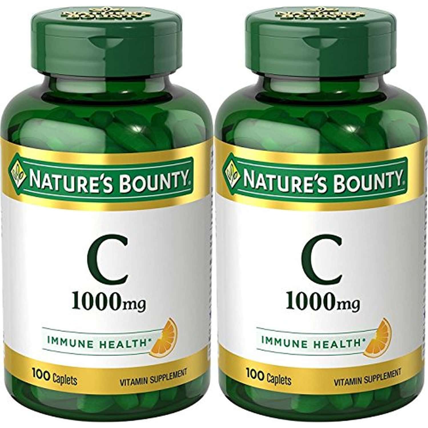 Nature's Bounty Vitamin C Pills And Supplement| Supports Immune Health| 1000mg|100 Count (pack Of 2)