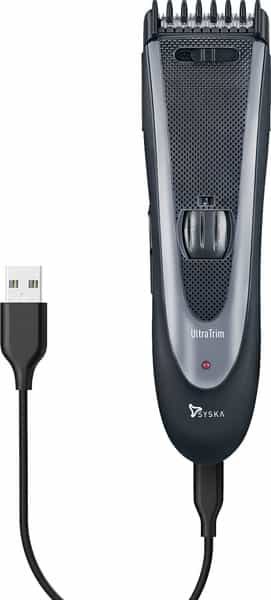 Syska Ht1309_b Runtime: 60 Min Trimmer For Men (Black Grey)