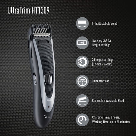 Syska Ht1309_b Runtime: 60 Min Trimmer For Men (Black Grey)
