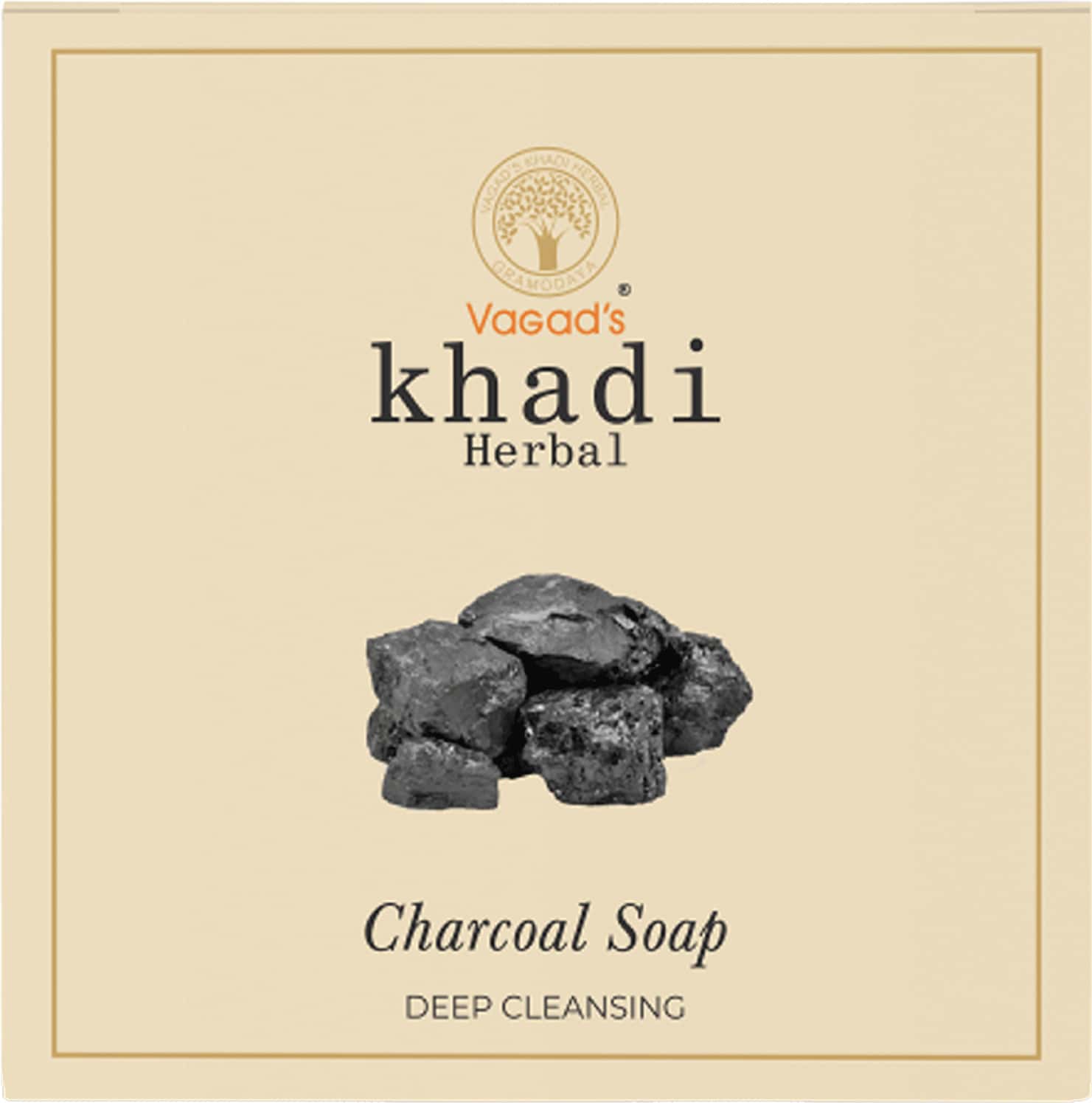 Vagad'S Khadi Herbal Charcoal Soap 100 G