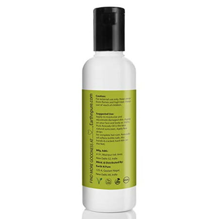 Earth N Pure Avocado Oil 100% Pure Natural And Cold Pressed - 200 Ml (6.8 Fl. Oz.) (200 Ml)