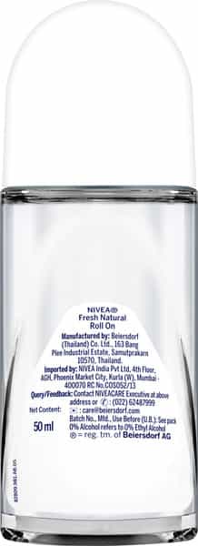 Nivea Fresh Natural Roll On - 50 Ml