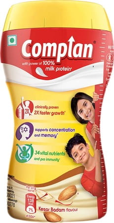 Complan Nutritional Drink Kesar Badam 200g Jar