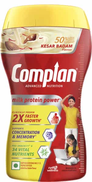 Complan Nutritional Drink Kesar Badam 200G Jar