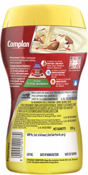 Complan Nutritional Drink Kesar Badam 200G Jar