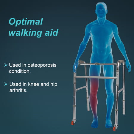 Tynor Walker Invalid'S Front Wheels Silver Universal Size 1 Unit