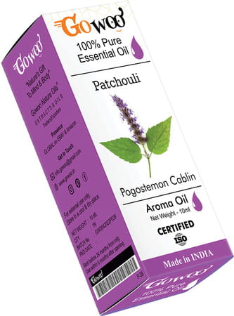 Go Woo 100% Pure Patchouli Oil For Reduce Acne Stress Stomach Pain 10 Ml