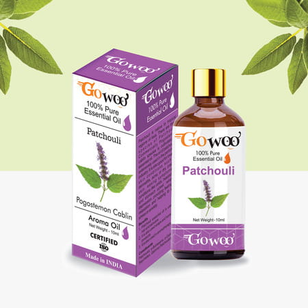 Go Woo 100% Pure Patchouli Oil For Reduce Acne Stress Stomach Pain 10 Ml
