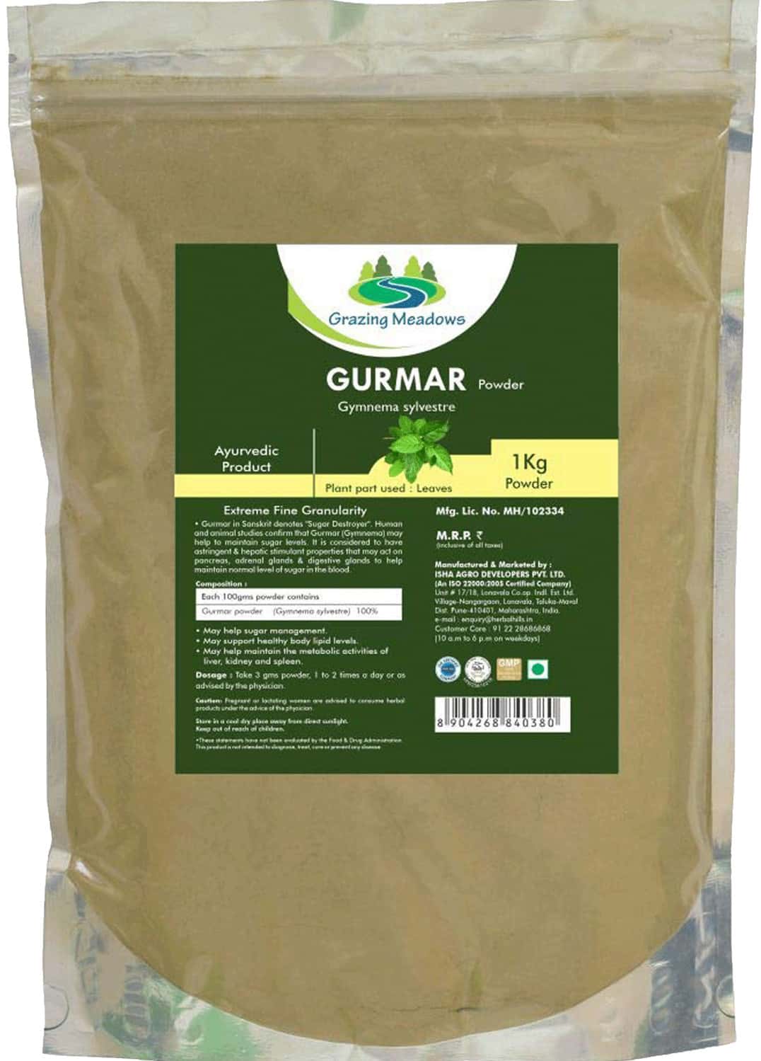 Grazing Meadows Gurmar Powder - 1 Kg