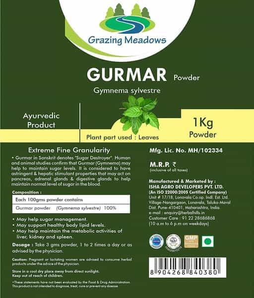 Grazing Meadows Gurmar Powder - 1 Kg