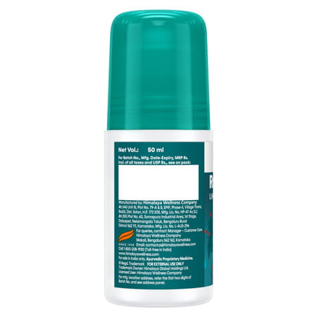 Himalaya Rumalaya Liniment Roll On | Quick Pain Relief | For Back, Neck, Knee & Muscle Pain | 50 Ml
