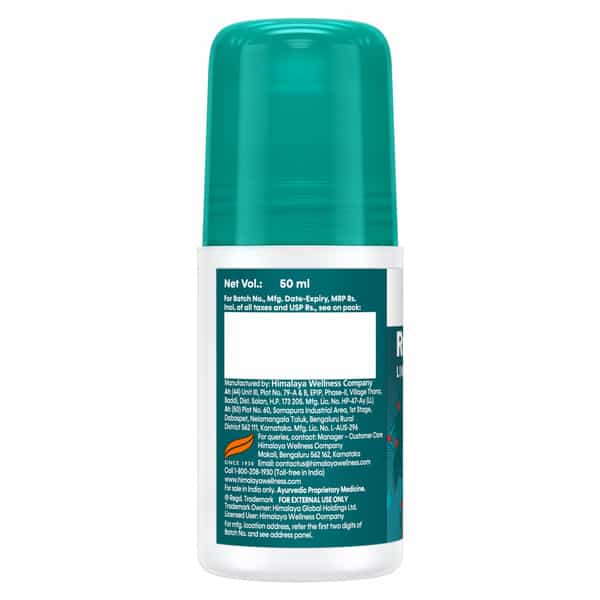 Himalaya Rumalaya Liniment Roll On | Quick Pain Relief | For Back, Neck, Knee & Muscle Pain | 50 Ml